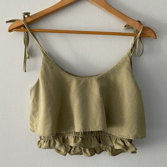 Linen crop top - Picture 4 of 4